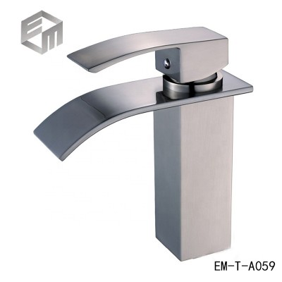 Modern Chromed Brass Single Handle Waterfall  Faucets