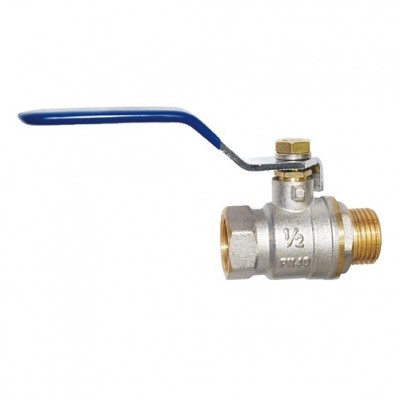 Hot Sell Dn20 Female*male Brass Ball Water/gas Valve With Nickel Plated